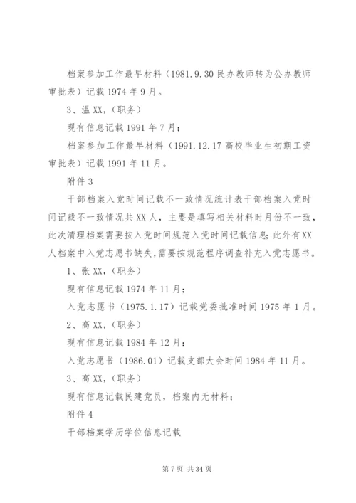 档案审核情况报告.docx