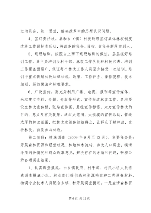 集体林权制度改革工作方案.docx
