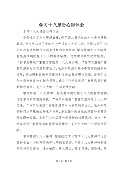 学习十八报告心得体会 (3).docx