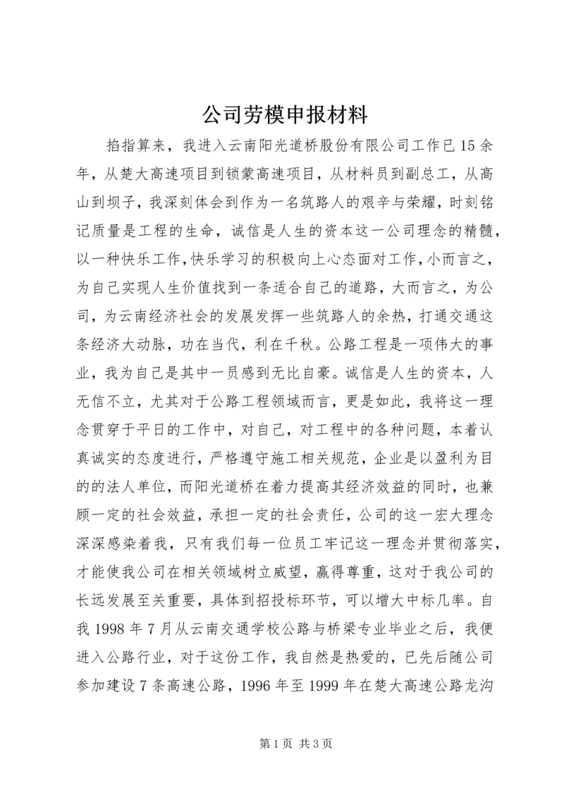 公司劳模申报材料 (2).docx