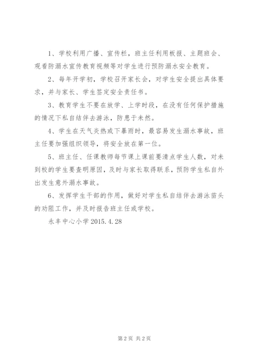 小溪河小学防溺水工作领导小组.docx