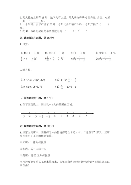 小学六年级下册数学期末卷附参考答案【基础题】.docx