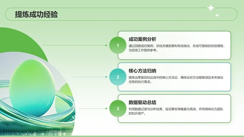 绿色扁平风季度目标设定与执行方案PPT模板