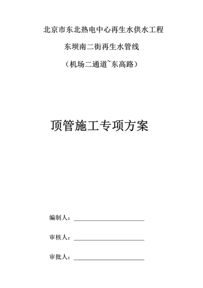 DN人工顶管综合施工专题方案.docx