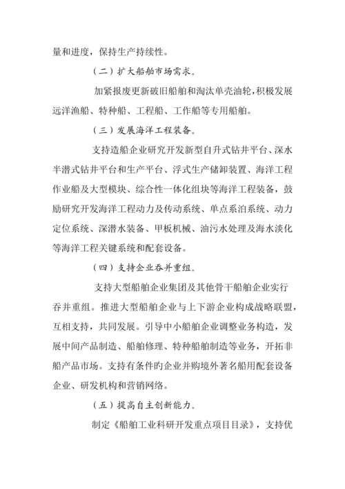船舶工业调整和振兴规划.docx