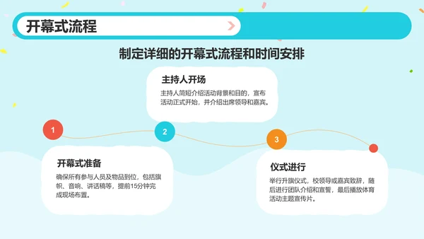红色插画风校园体育活动策划与反馈PPT模板