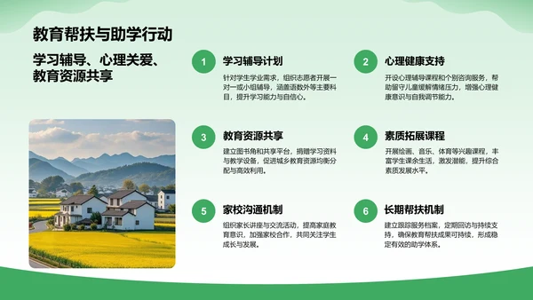 绿色商务风三下乡活动策划与实施方案PPT模板
