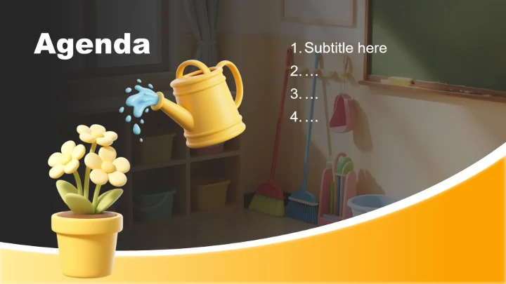 黄色3D风大学班委竞选述职报告PPT主题模板