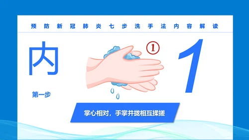 七步洗手法PPT课件模版