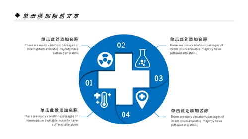 蓝色商务风智慧医疗健康中国基因生物科技医药医生医疗PPT模板