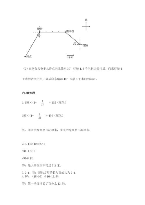 小学数学六年级上册期末考试试卷含答案（考试直接用）.docx