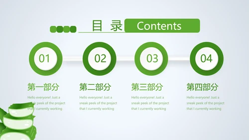 芦荟胶的功效与作用动态PPT
