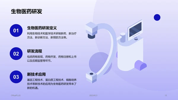 紫色生物医学工程就业指导PPT模板
