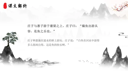 庄子与惠子游于濠梁之上2语文课件
