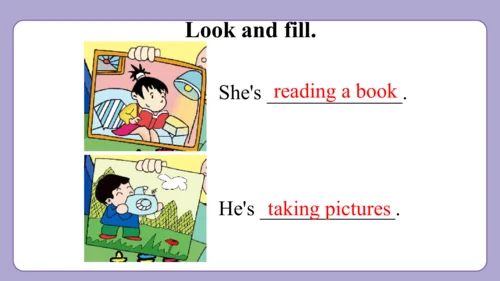 Module 2 Unit 1 She's reading a book 课件(共31张PPT)