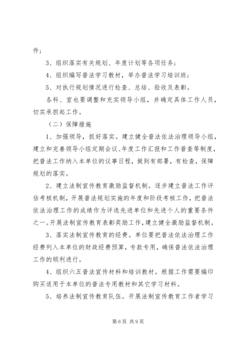 社区六五普法XX年度工作计划.docx