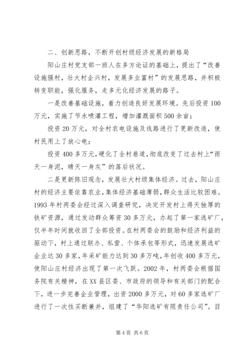 村党支部先进经验材料.docx