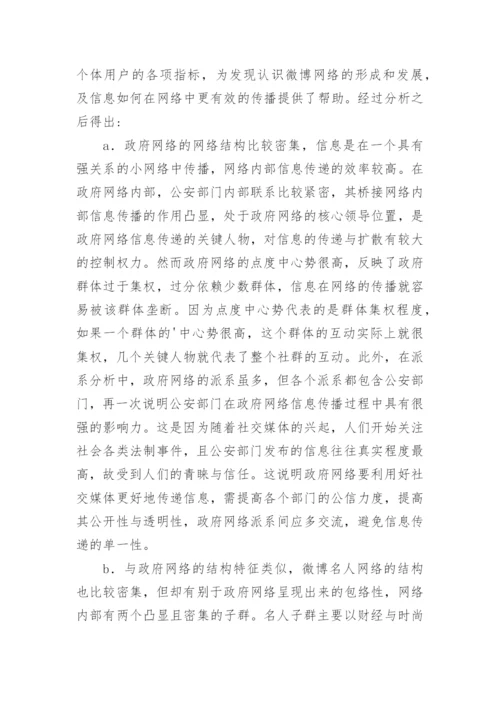 社会网络分析网络传播论文.docx