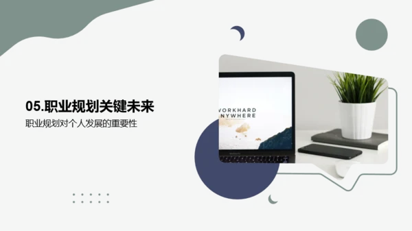 绿色简约风大学生职业规划