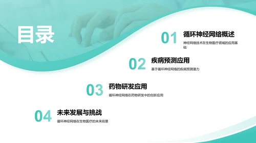 循环神经网络应用前景展示PPT模板
