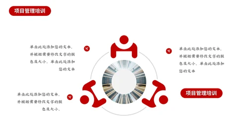 红色商务公司项目管理通用PPT模板