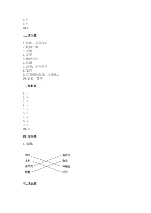 部编版四年级下册道德与法治期末测试卷及完整答案【典优】.docx