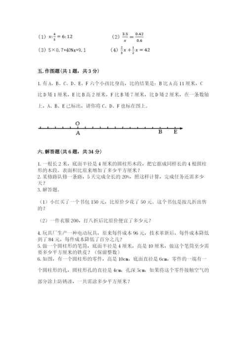 北师大版六年级下册数学 期末检测卷（考点提分）.docx