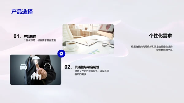 个性化保险服务解读PPT模板