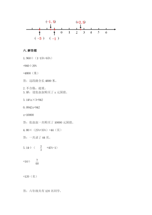 北师大版小学数学六年级下册期末检测试题【必考】.docx
