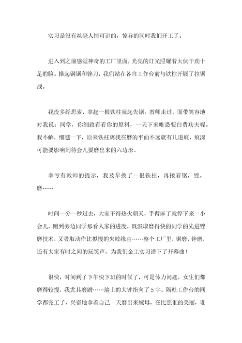 地质地貌专业学生实习报告