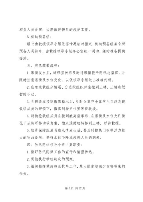 防汛安全工作应急预案.docx