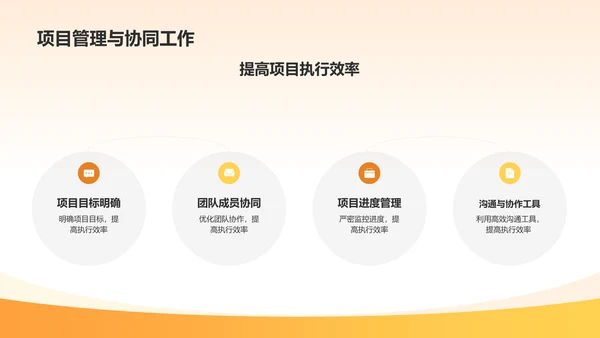 橙色渐变机械零部件研发计划PPT模板