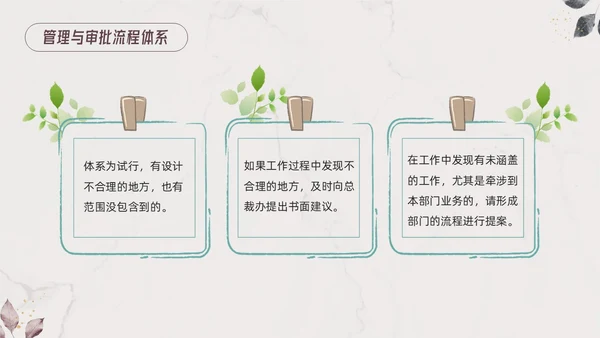棕色小清新行政管理制度培训PPT模板宣传PPT动态PPT