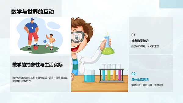 生活中的数学实际运用PPT模板