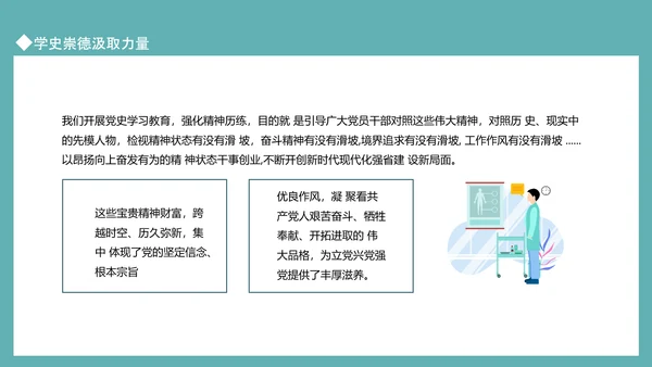 医德医风主题培训学史崇德PPT模板