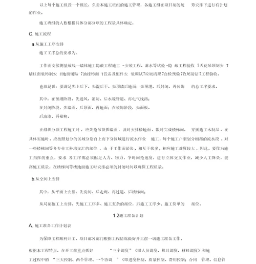 幼儿园装修施工组织设计