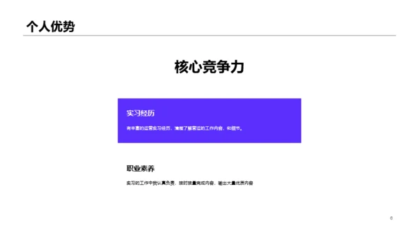 紫色杂志风个人简历PPT案例