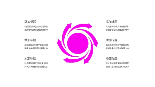 紫色扁平风总结汇报PPT模板