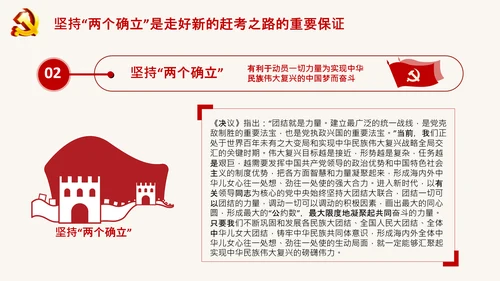 青年学习两个确立的决定性意义党课PPT课件