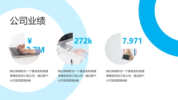 蓝色创意企业宣传商业计划书商务PPT模板