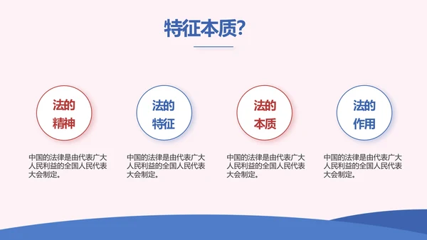 蓝色创意法律宣传知识动态PPT模板