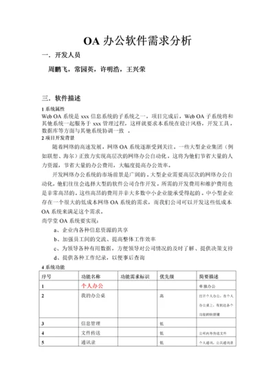 OA人事管理系统需求分析.docx