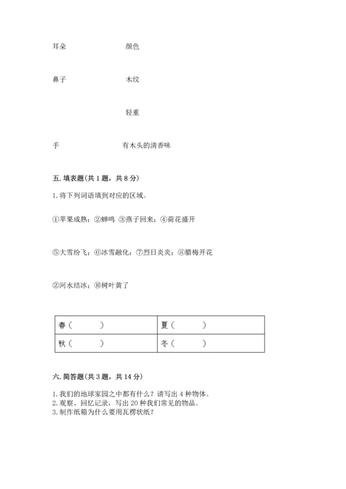 教科版科学二年级上册《期末测试卷》精品【名师系列】.docx