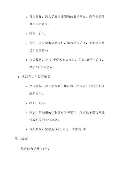 零基础学业规划方案