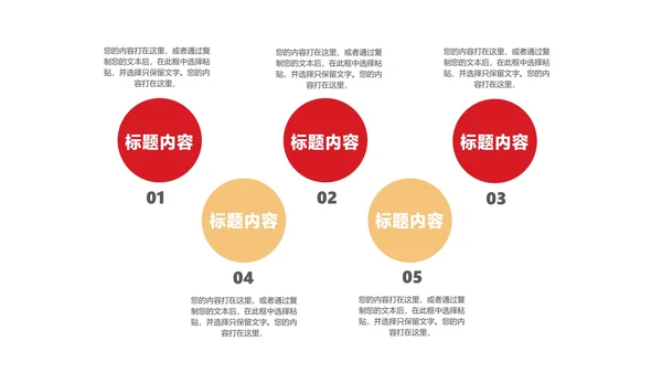 红色扁平风新年职场工作总结计划PPT模板