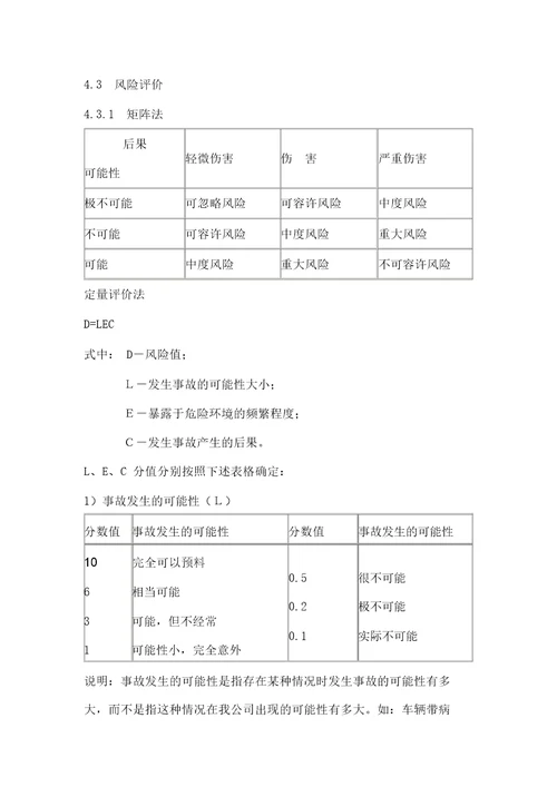 危险源及安全风险辨识控制管理制度