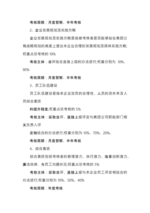 员工绩效考核方案