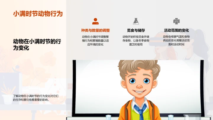 小满节气科学讲座PPT模板