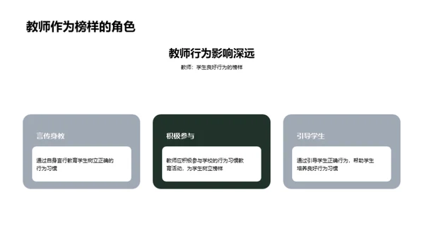 塑造规范行为的二年级