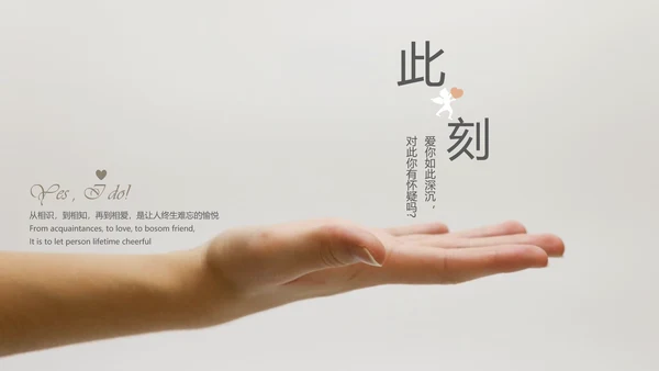 浪漫唯美爱情告白婚礼影集PPT模板